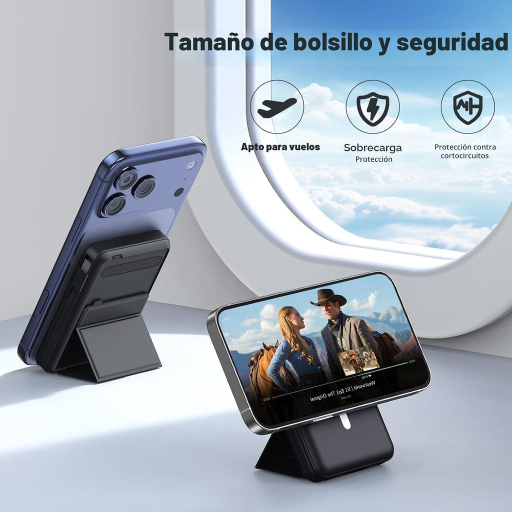 Azmuth Cargador portátil MagSafe, banco de energía magnético de 100...
