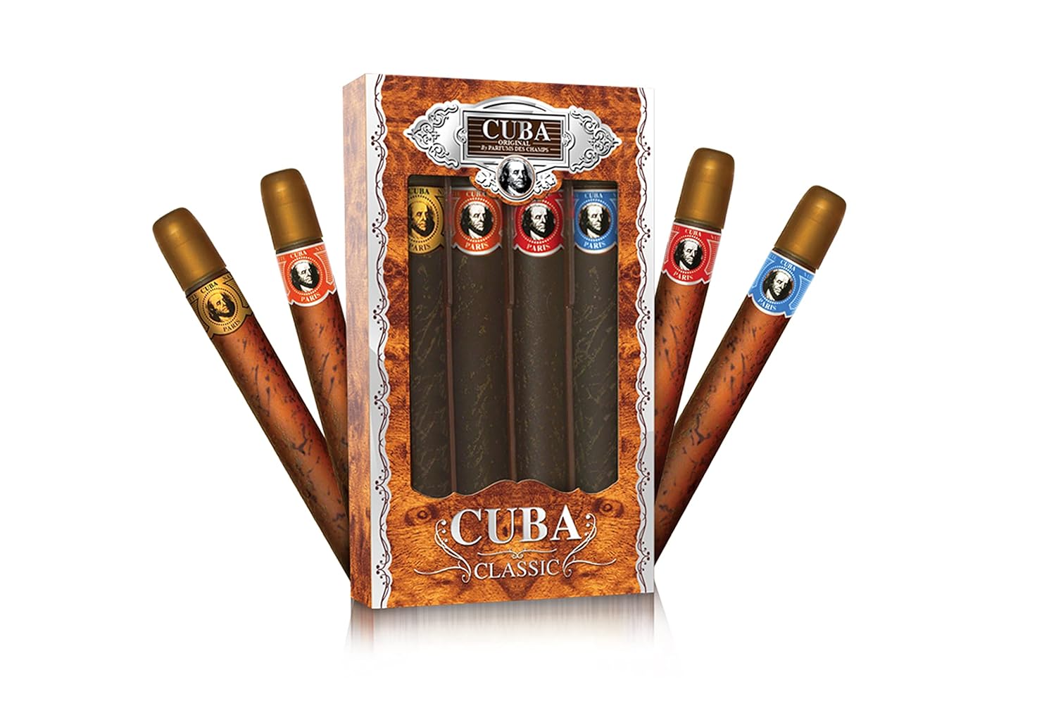 Cuba Juego original de 4 piezas para mujer, 4 x 1.17 onzas (oro\/az...