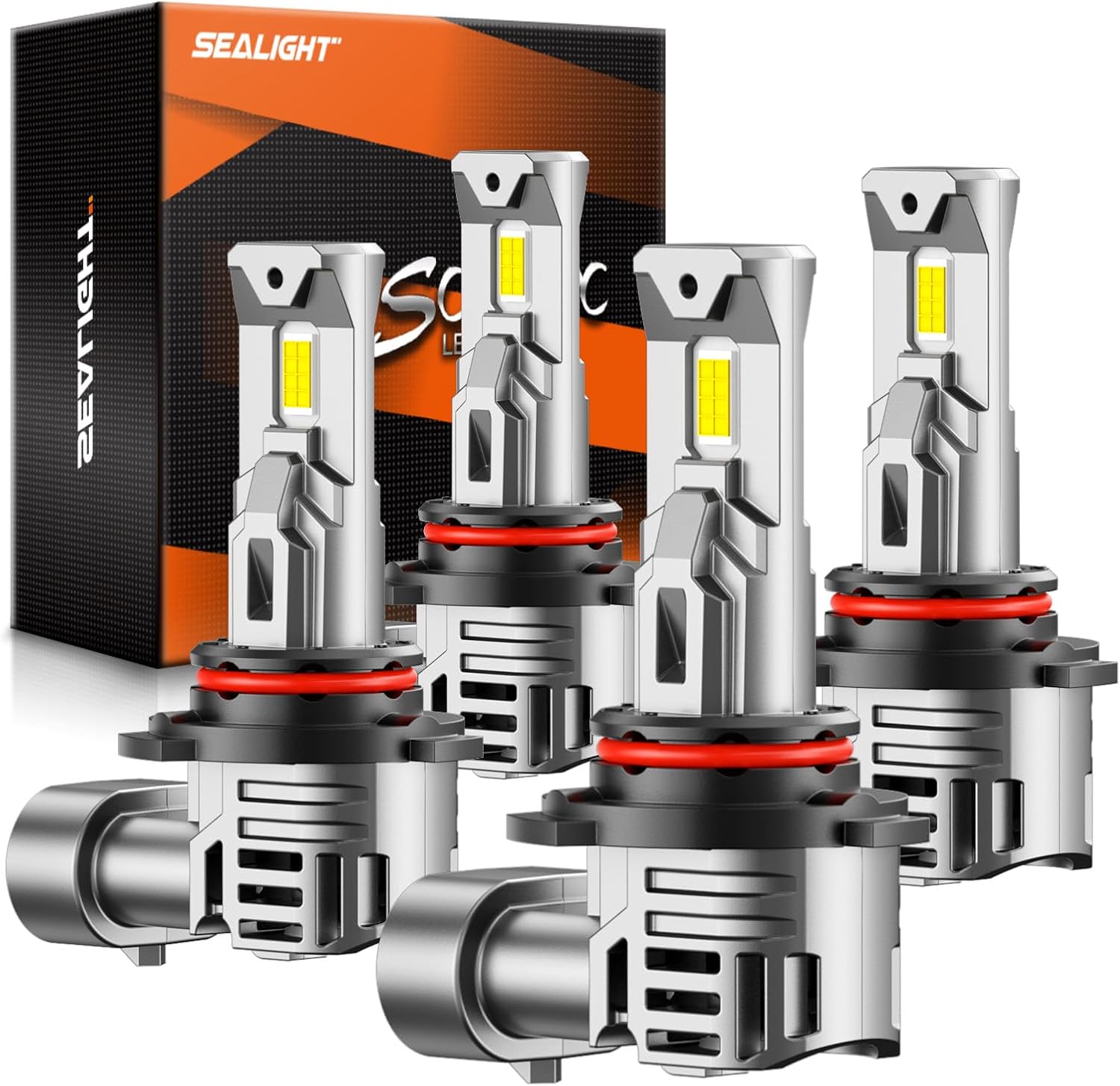 SEALIGHT 9005 9006 Bombillas Combo, 6500K Blanco Super Brillante 90...