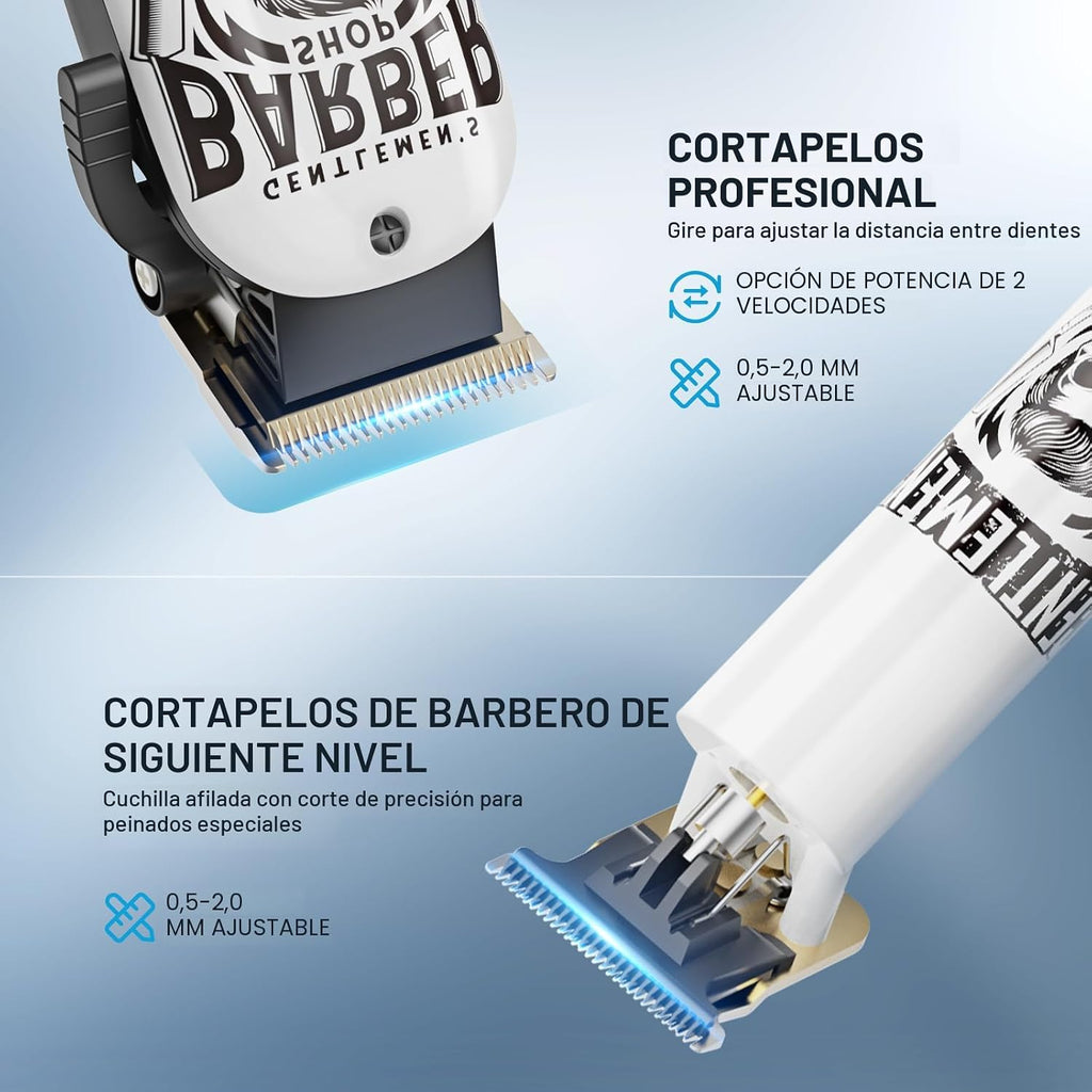 BESTBOMG® Cortadores de pelo para hombres profesionales, kits y set...