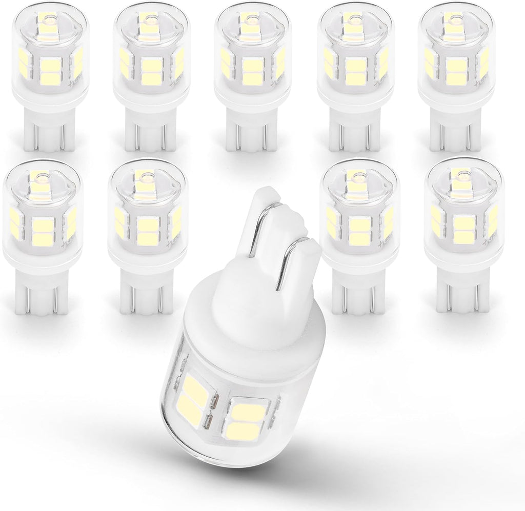 10 bombillas LED brillantes T10 921 922 912 194 168 906 2825 para l...