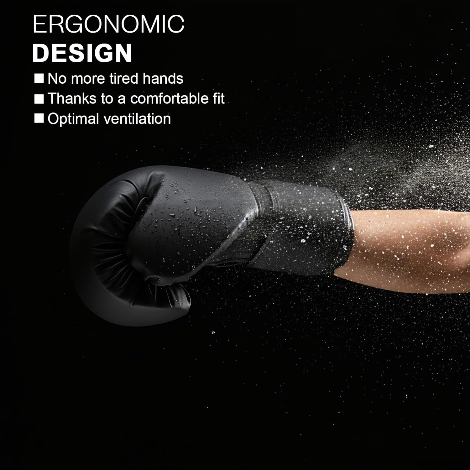 Junkin Juego de boxeo de 6 piezas, 1 par de guantes de 16 onzas y 4...