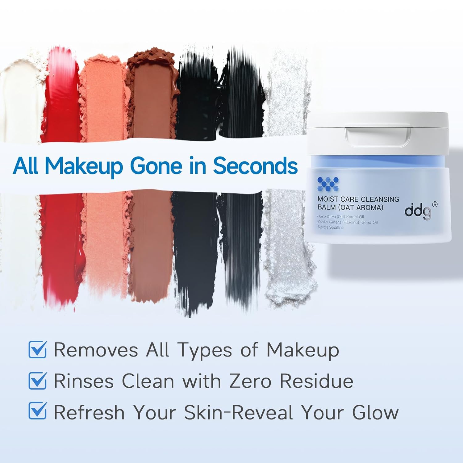 ddg Bálsamo limpiador removedor de maquillaje para pieles sensibles...
