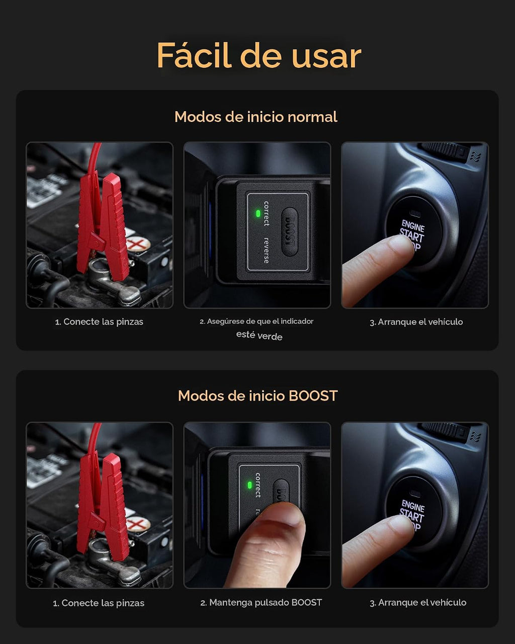 WOLFBOX MV16A 3000A Arrancador de salto con compresor de aire, bate...