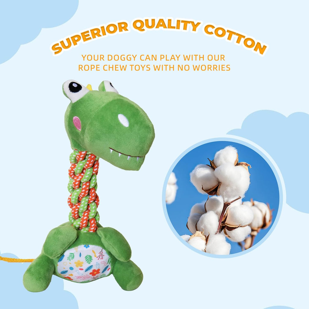 DSUMD Knots Twists Juguete para Perros, Juguete de Cuerda Chirriant...