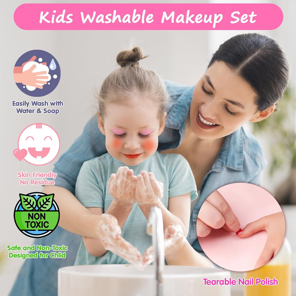 Topsolid Kit de Maquillaje Infantil con Espejo - Juego de Maquillaj...