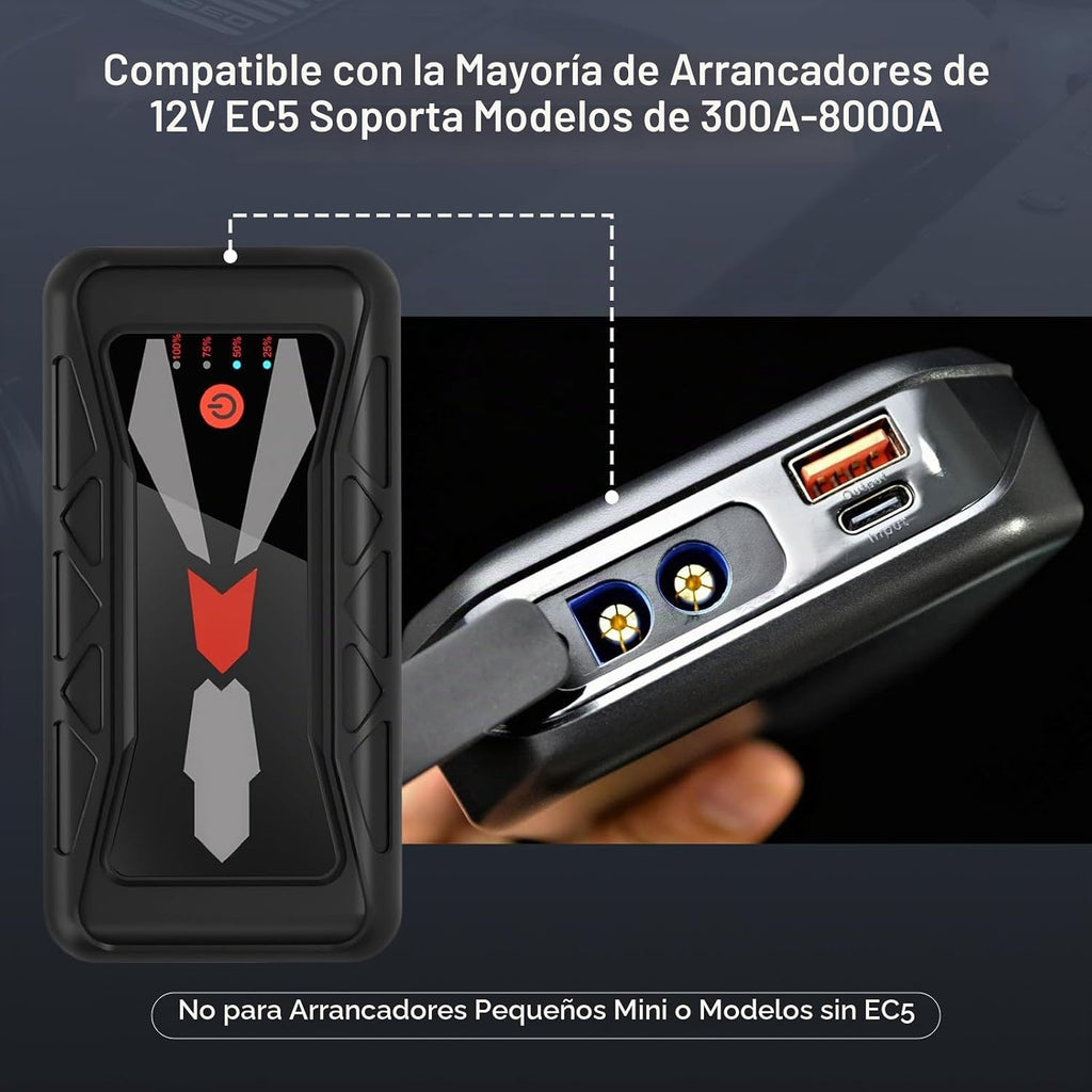 Mayspare Abrazaderas de arranque inteligentes EC5 de 10 AWG, clips...
