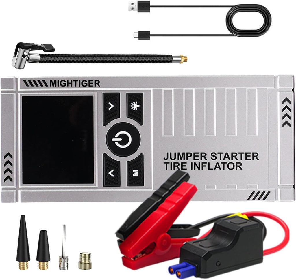 MIGHTIGER Paquete de batería de litio de 12 V, caja de salto portát...