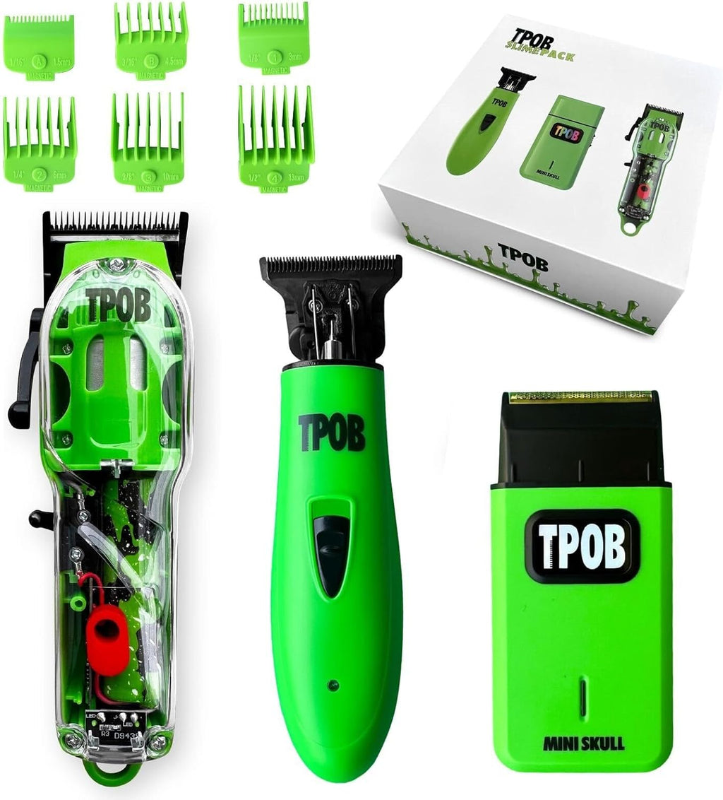 TPOB Slime 2 - Juego de cortapelos de peluquería para hombres con e...