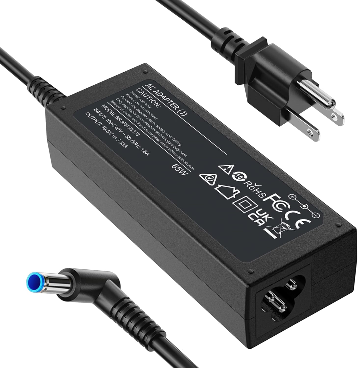 FUNNYERA Compatible con cargador de laptop HP 65W 45W Computadora S...