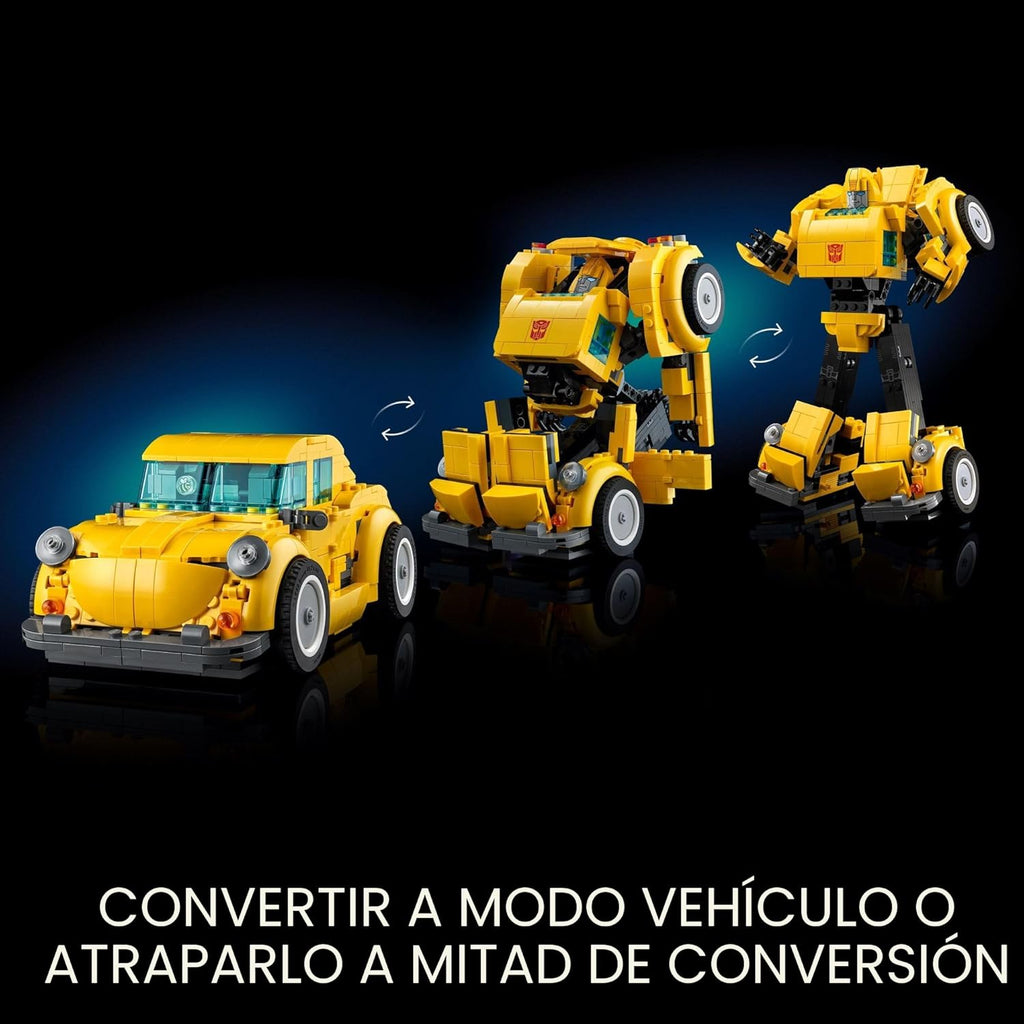 Figura de acción LEGO Icons Transformers Bumblebee, juguete colecci...