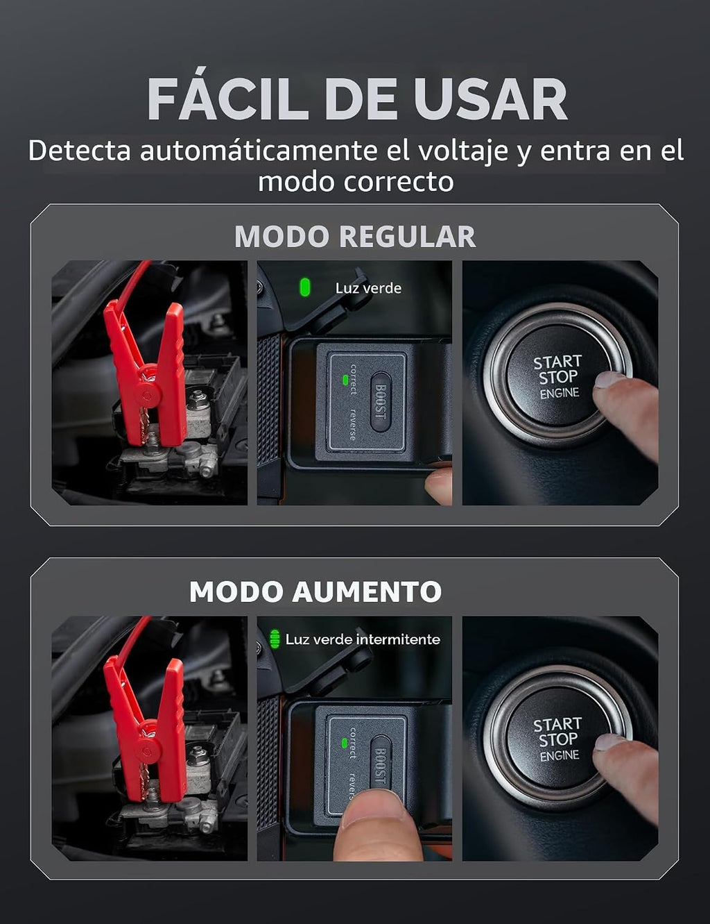 AstroAI Arrancador de batería de coche S8, batería de arranque de c...