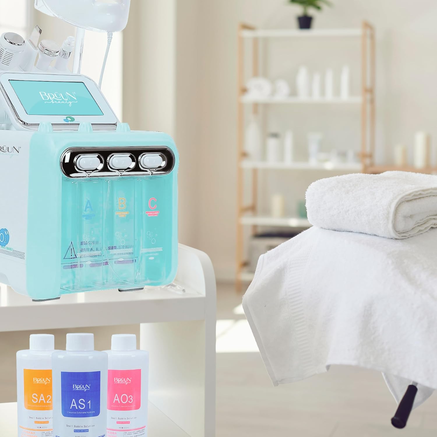 BRÜUN Aparato Facial de Hidrógeno y Oxígeno Sueros para Limpieza Fa...