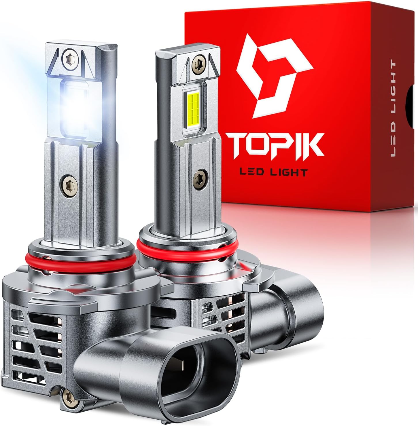 TOPIK 2 bombillas LED 9005, 800% más brillantes que las halógenas,...