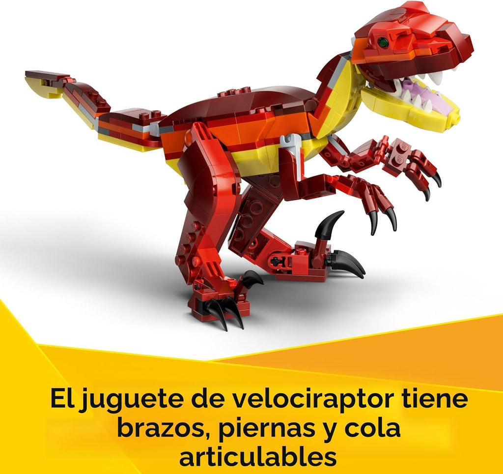 LEGO Creator 3 en 1 - Juguete de construcción de dinosaurios feroce...