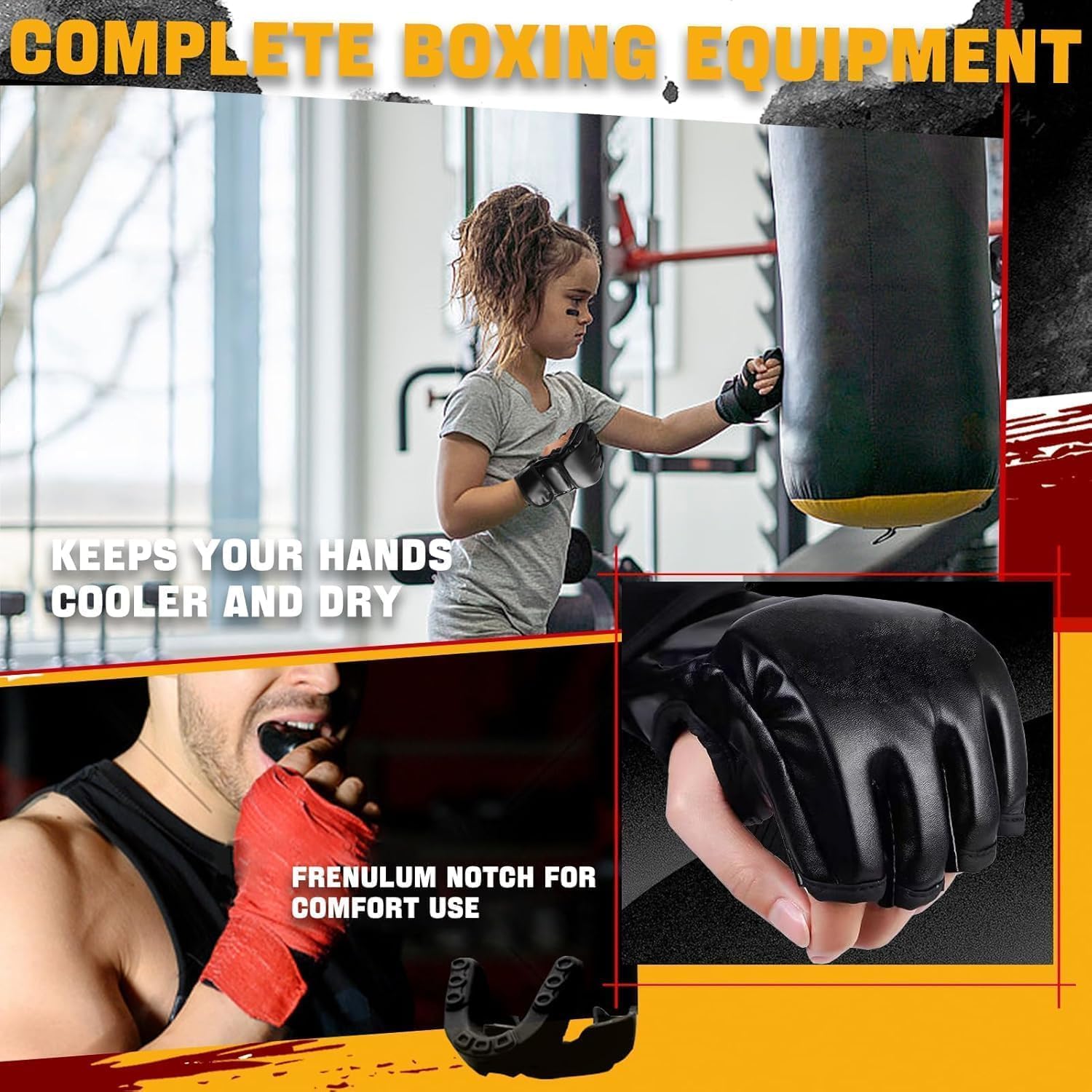Juego de Boxeo de 14 Piezas, Equipo de Boxeo para Principiantes, In...