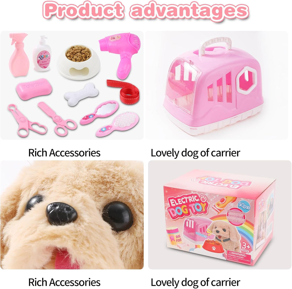 Volmop 14 piezas juguetes para perros para niños, juguete electróni...