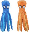 CPYOSN Pulpo - Juguetes chirriantes de felpa para perros, sin relle...