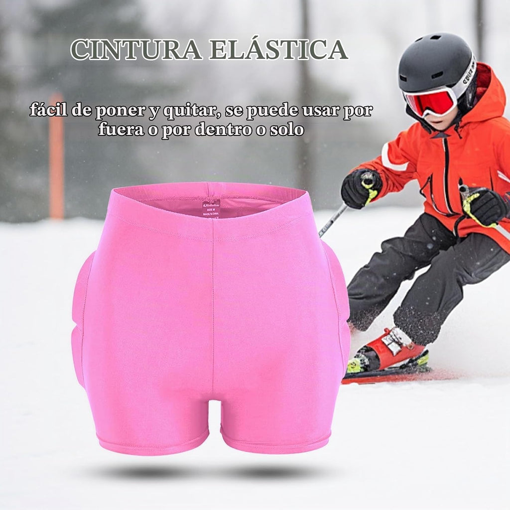 Pantalones cortos acolchados para niños para patinaje, almohadillas...