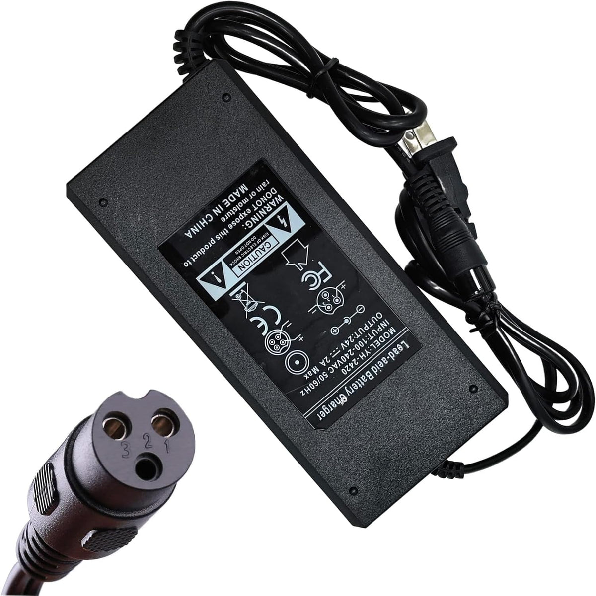 Cargador 24V2A MX350 MX400 para Razor E100 E125 E150 E175 E200 E200...