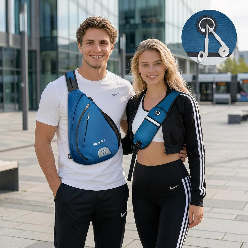 Seektop Bolsa cruzada antirrobo para mujer, con bloqueo RFID, imper...