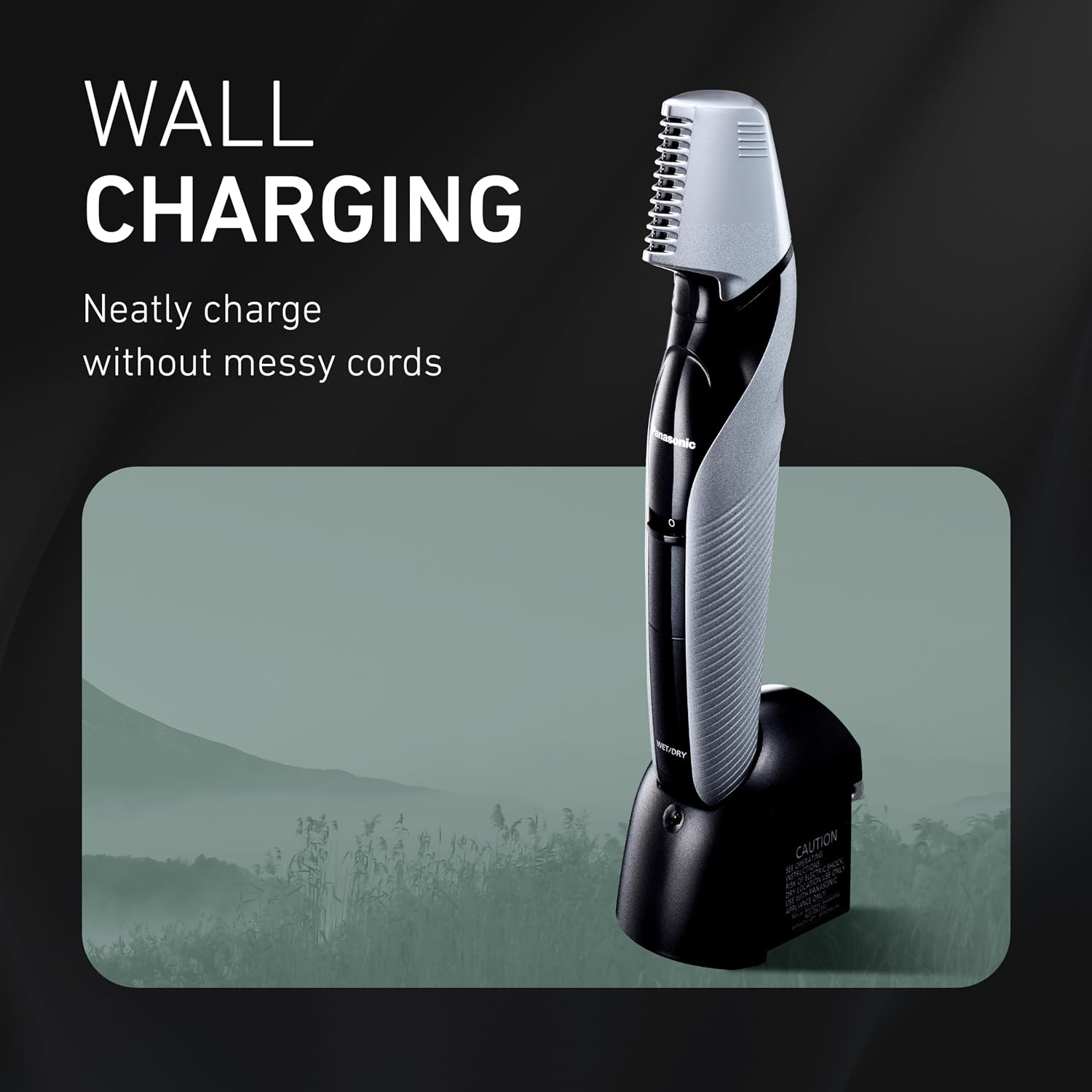 Panasonic Recortadora de Vello Corporal para Hombres, Diseño Inalám...