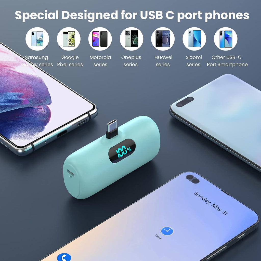Feob Cargador Portátil Mini 5000mAh Banco de Energía, Cargador Port...