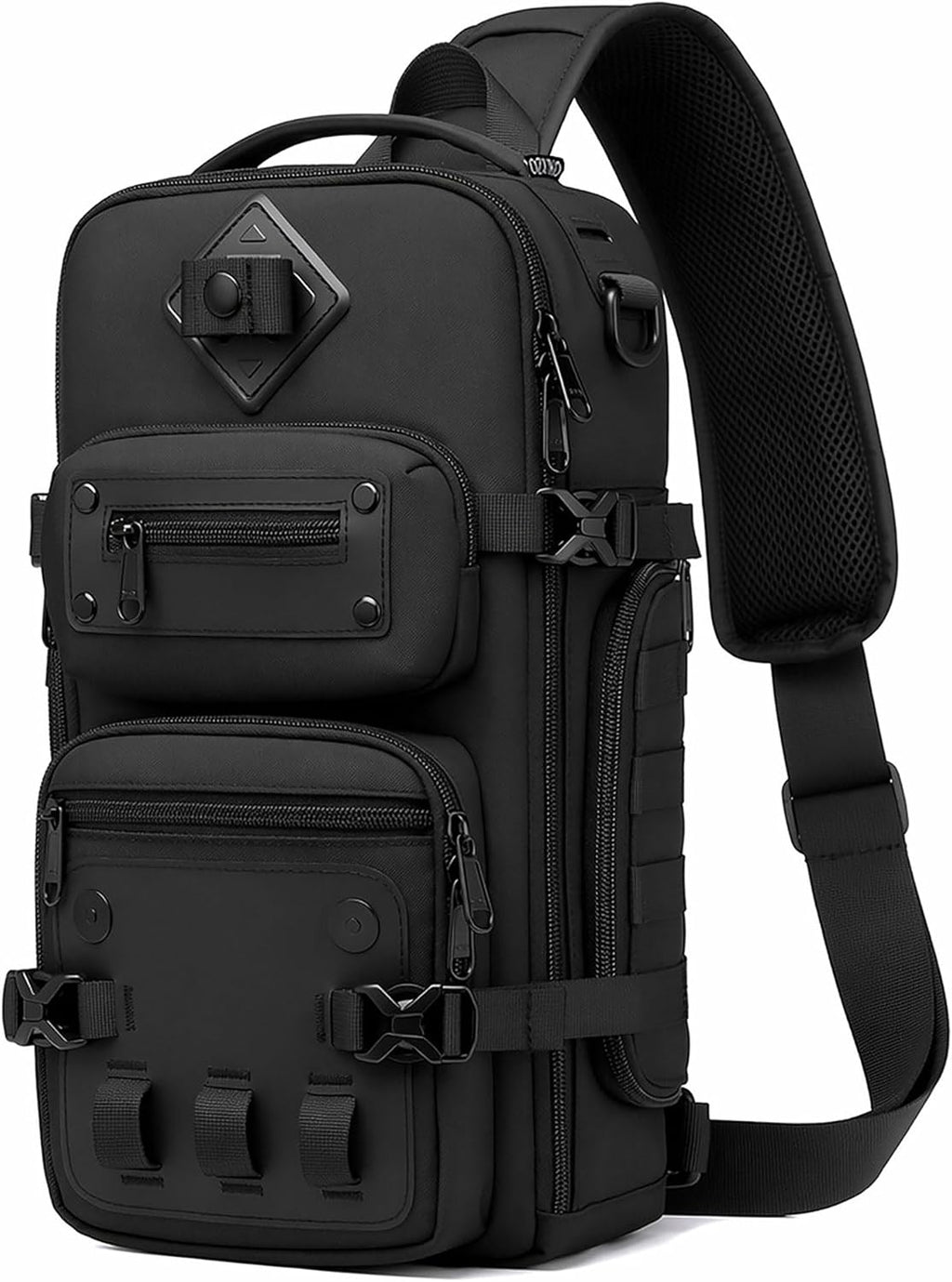 OZUKO Mochila táctica para pecho, bandolera y de hombro, impermeabl...
