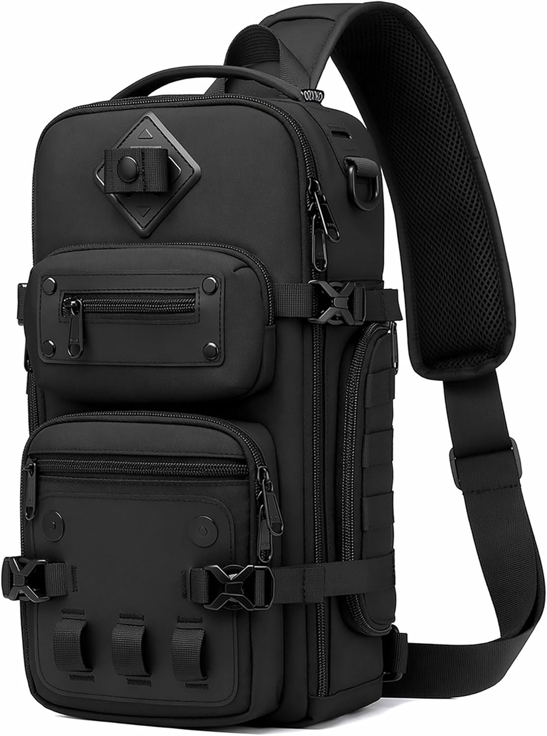 OZUKO Mochila táctica para pecho, bandolera y de hombro, impermeabl...