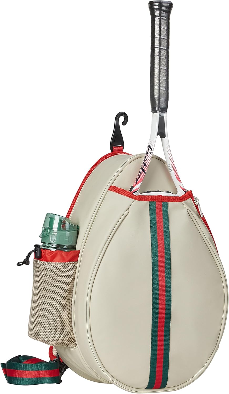 Uriyesobida Mochila de Tenis Cruzada de un Hombro de PU Blanco para...
