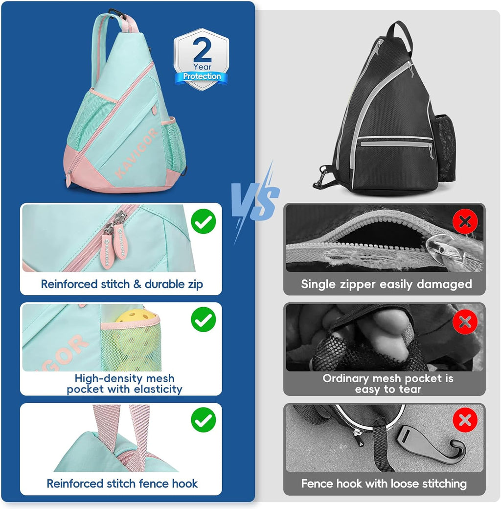 KAVIGOR Bolsa de pickleball 2025, mochila ultraligera convertible c...