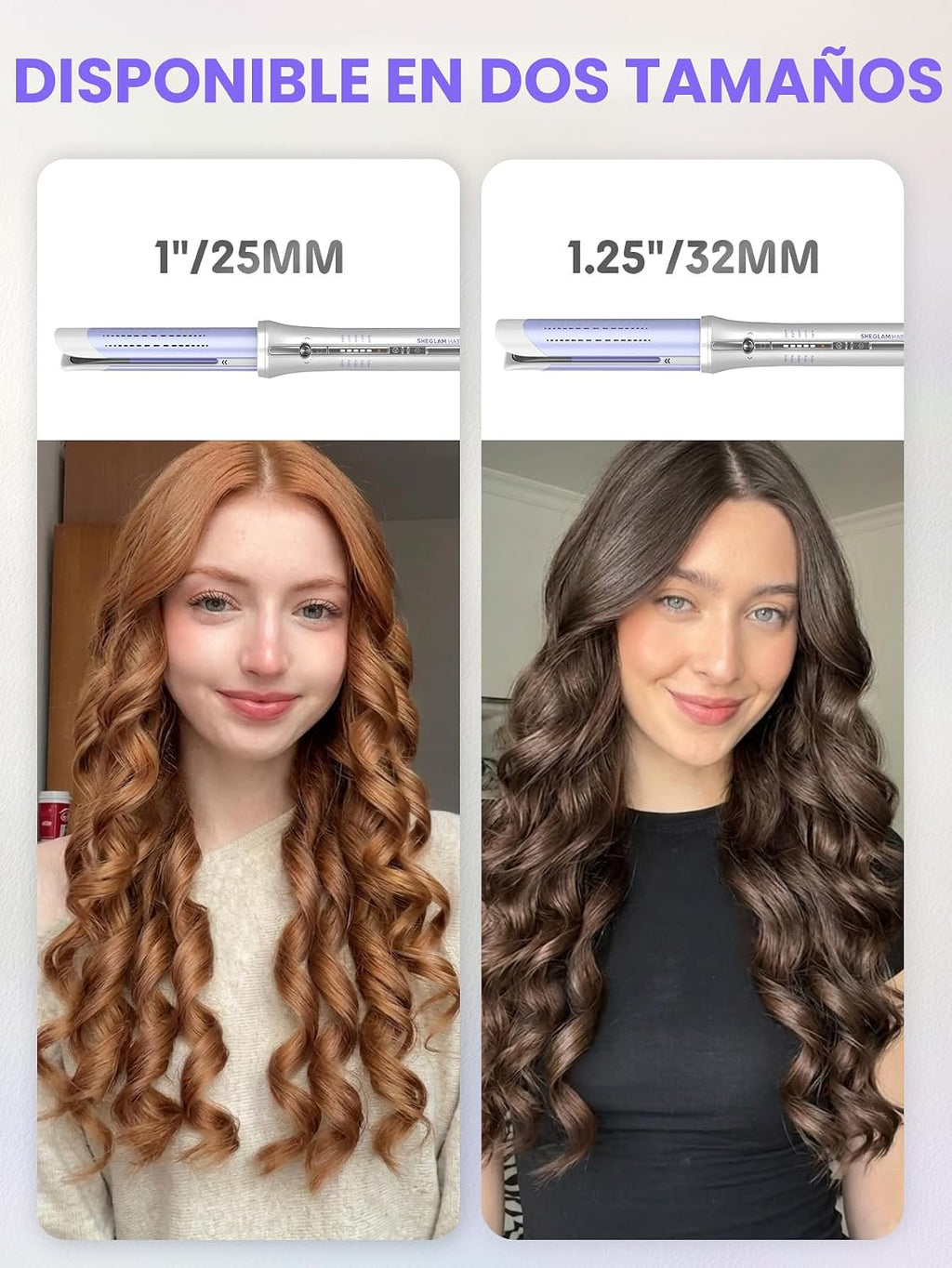 SHEGLAM One Touch Airflow Styler Pro 1.25 pulgadas con rotación aut...