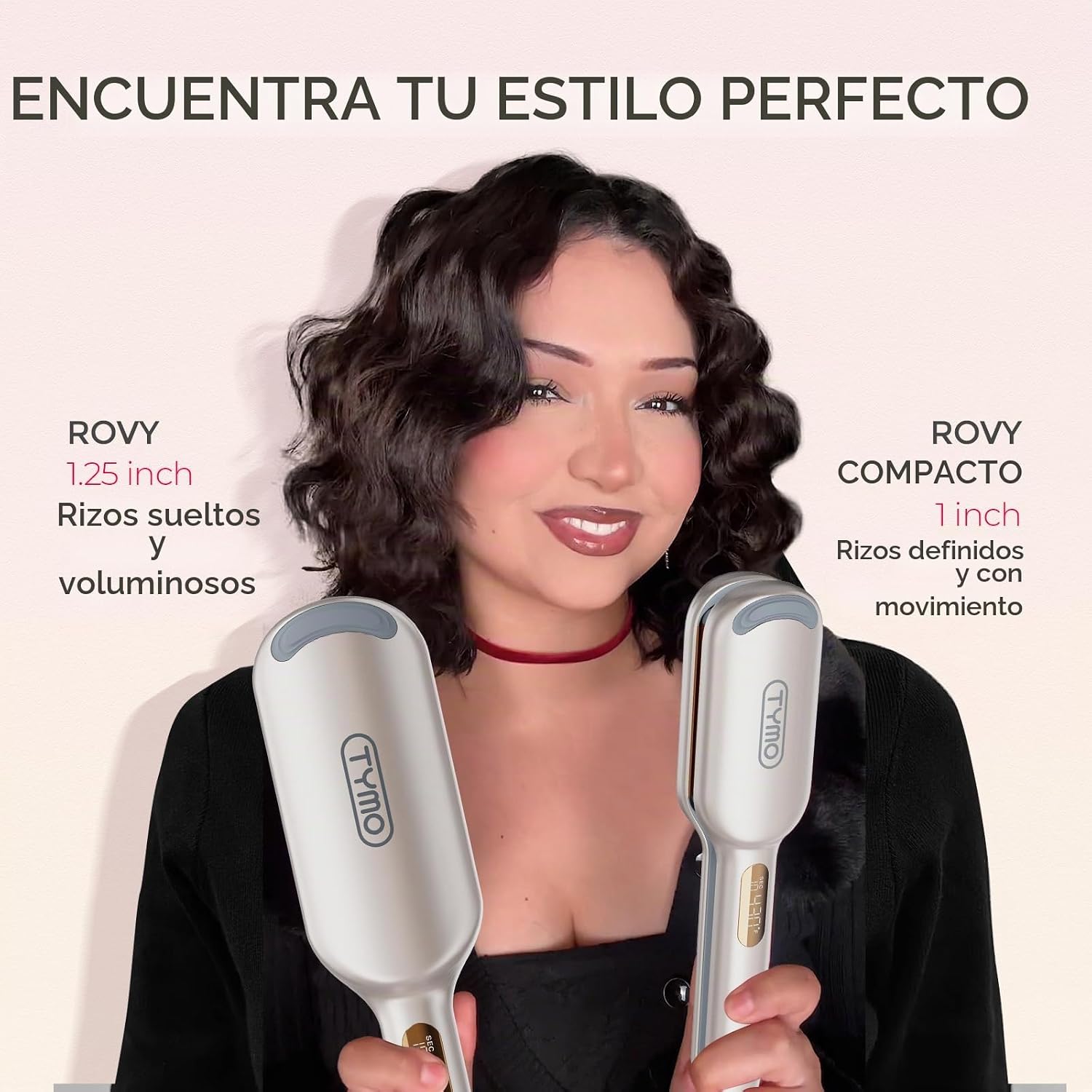 Rizador de Cabello Ondulador TYMO ROVY - Varita Rizador de Ondas de...