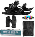 Snow Pro - Juego de mini patines cortos de esquí, patines ajustable...