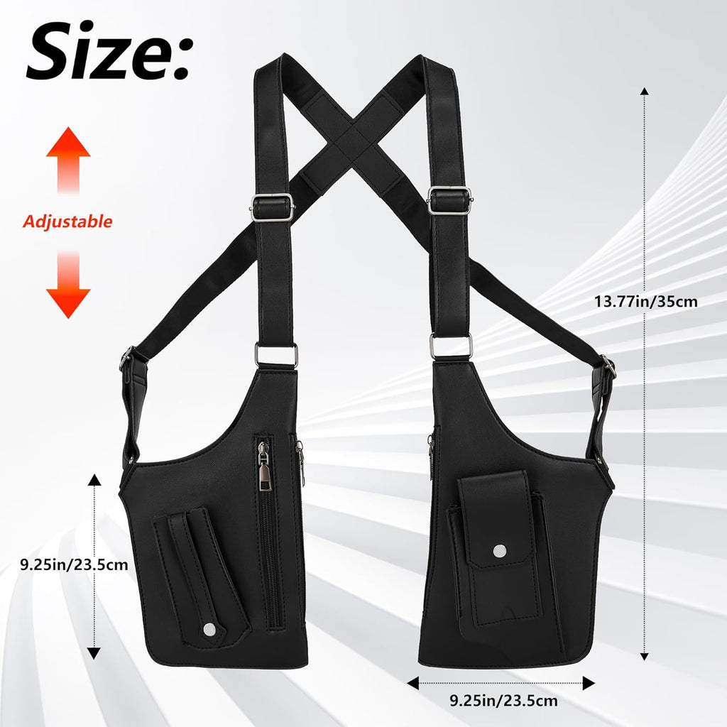 GLAMZLELE Bolsa de axila de doble hombro para hombre, para el pecho...
