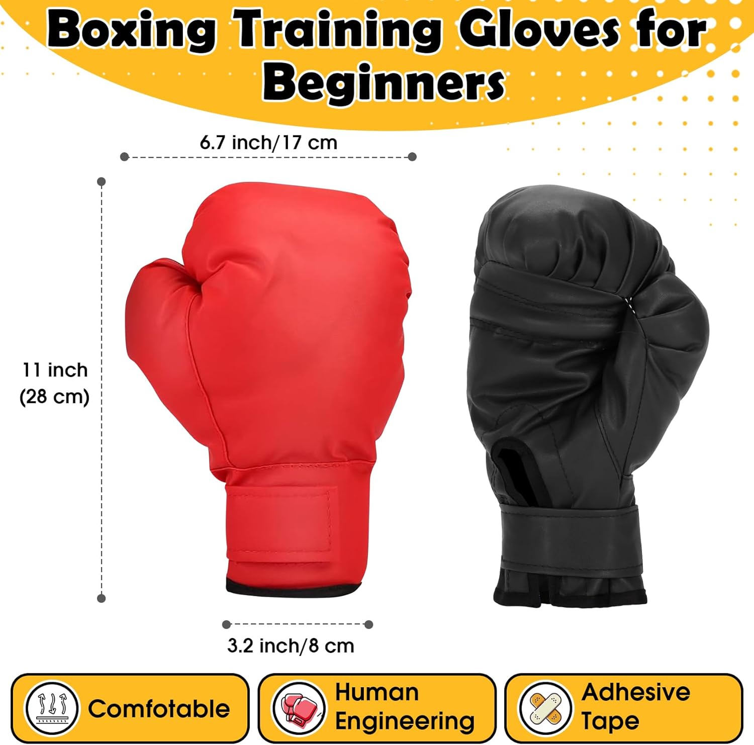 Ftabernam Guantes de boxeo, 2 pares de guantes de boxeo para princi...