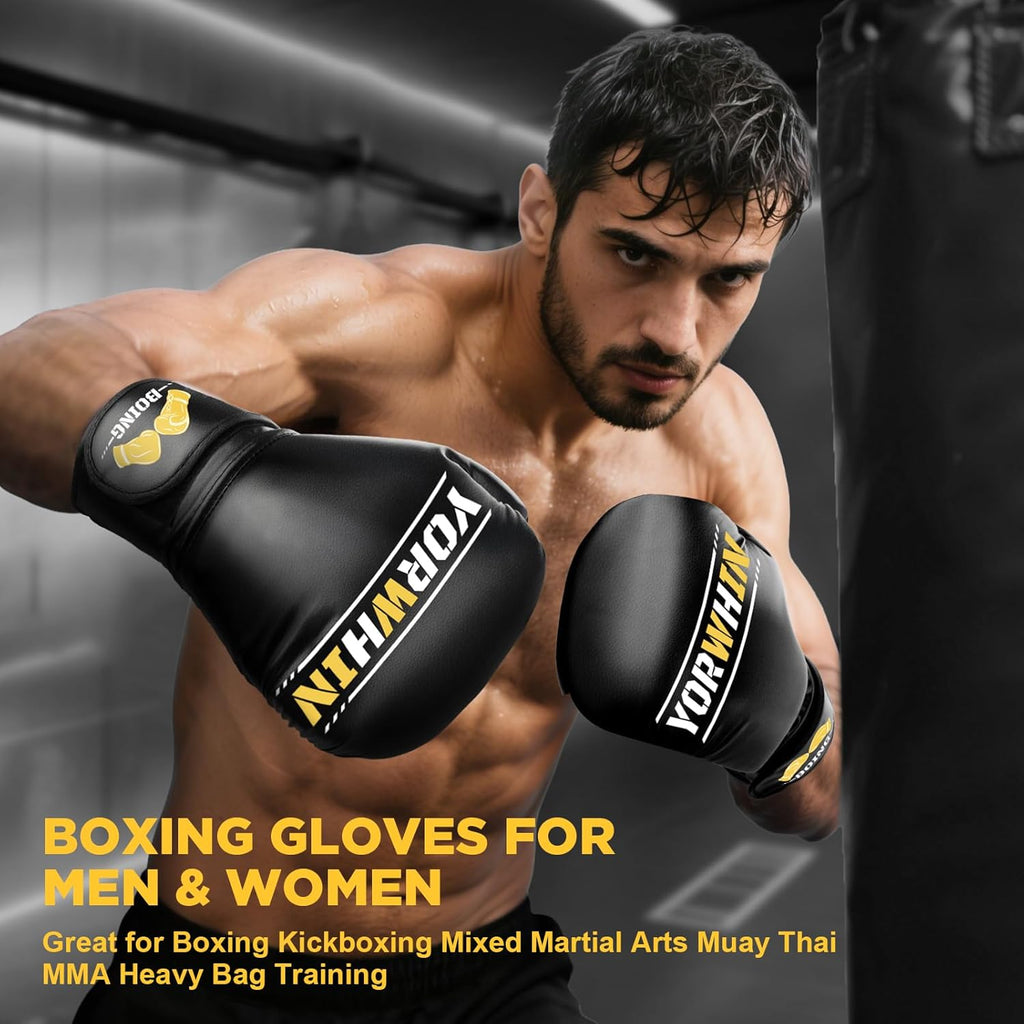 Guantes de boxeo para hombres y mujeres, guantes de entrenamiento y...