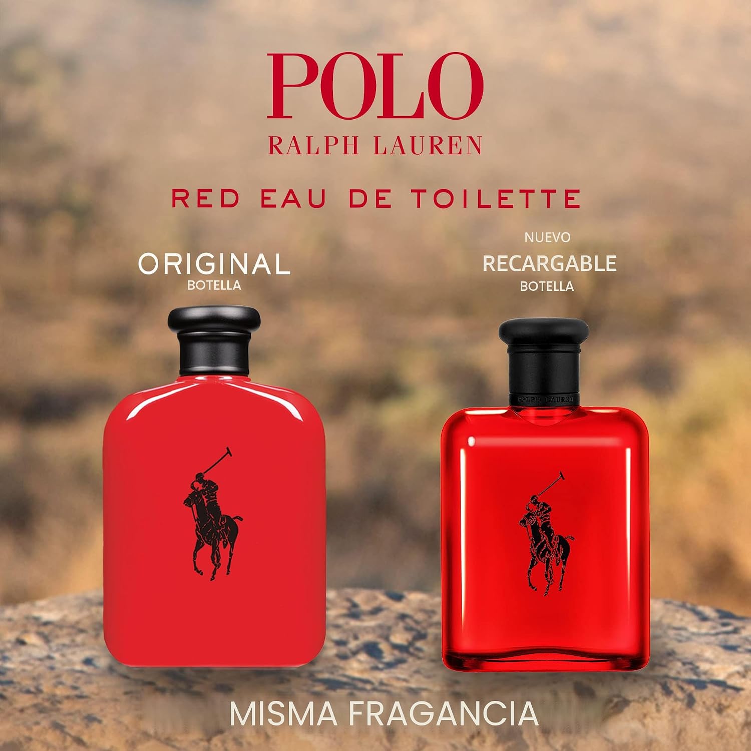 FRAGANCIAS RALPH LAUREN - Polo Red - Eau de Toilette - Colonia para...