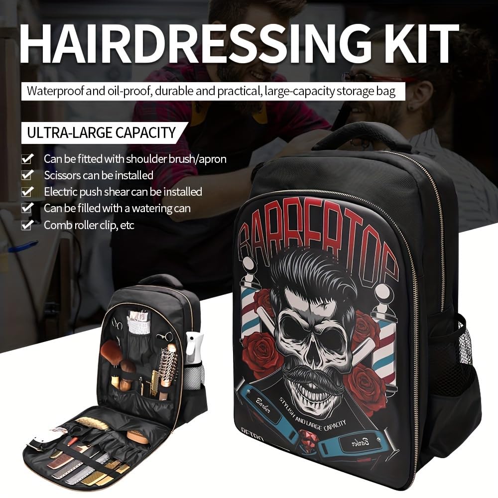 BAEBERPLAN - Bolsa de viaje para peluquero, organizador grande para...