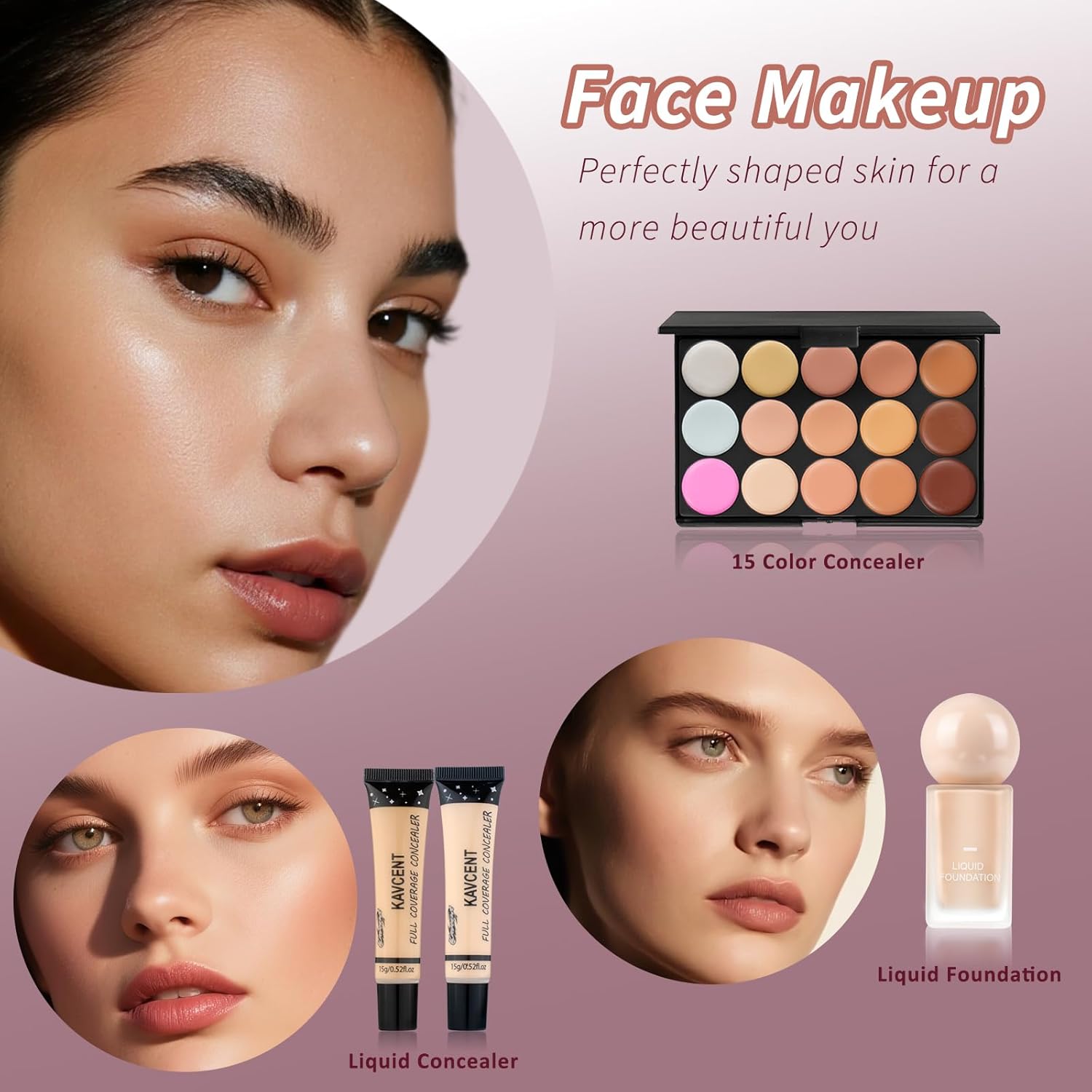 Juego de maquillaje para adolescentes, kit de maquillaje para adole...