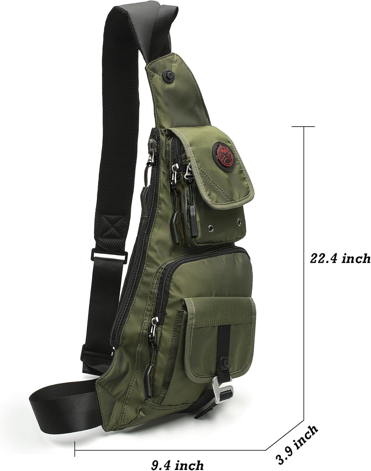 NICGID Bolso bandolera en el pecho, mochila de hombro, bolsa cruzad...