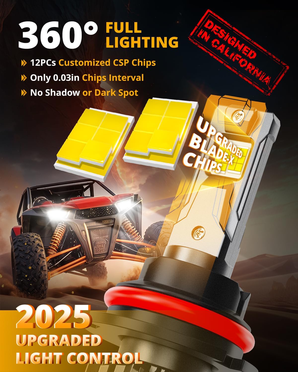 Auxbeam 9007 HB5 luz antiniebla, serie F22 24000LM luz 9007 para ve...