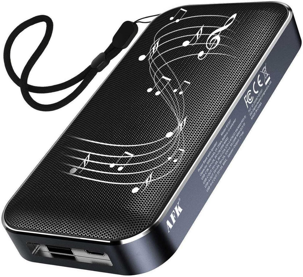Altavoz Bluetooth AFK con Cargador Portátil, Altavoz Inalámbrico co...