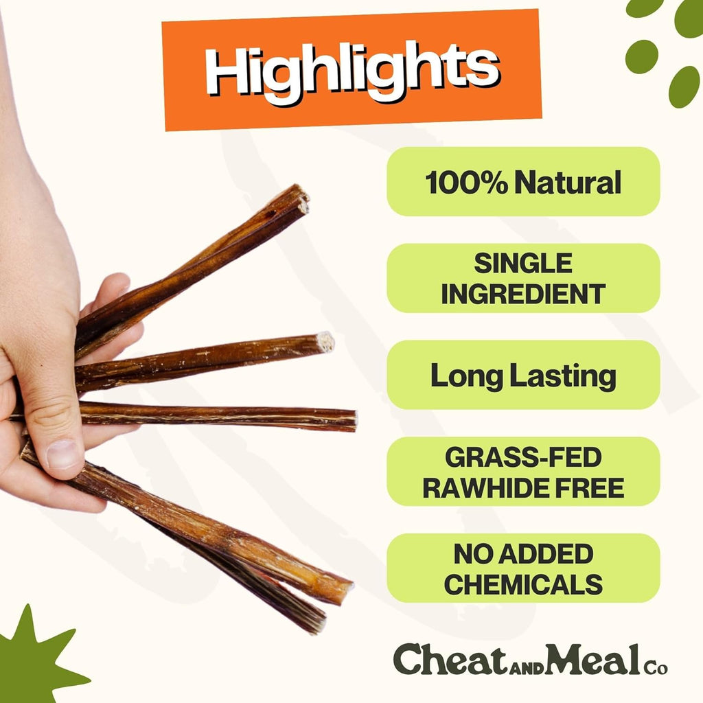 Cheat and Meal Co Bully Sticks para perros pequeños, juguetes masti...