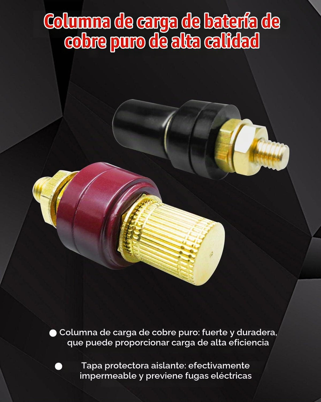 Kit de poste de batería apto para Can Am X3 Polaris RZR 2 o 4 asien...