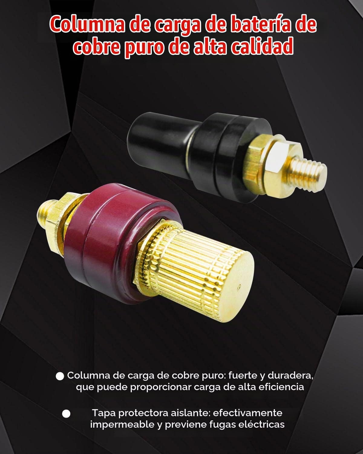 Kit de poste de batería apto para Can Am X3 Polaris RZR 2 o 4 asien...