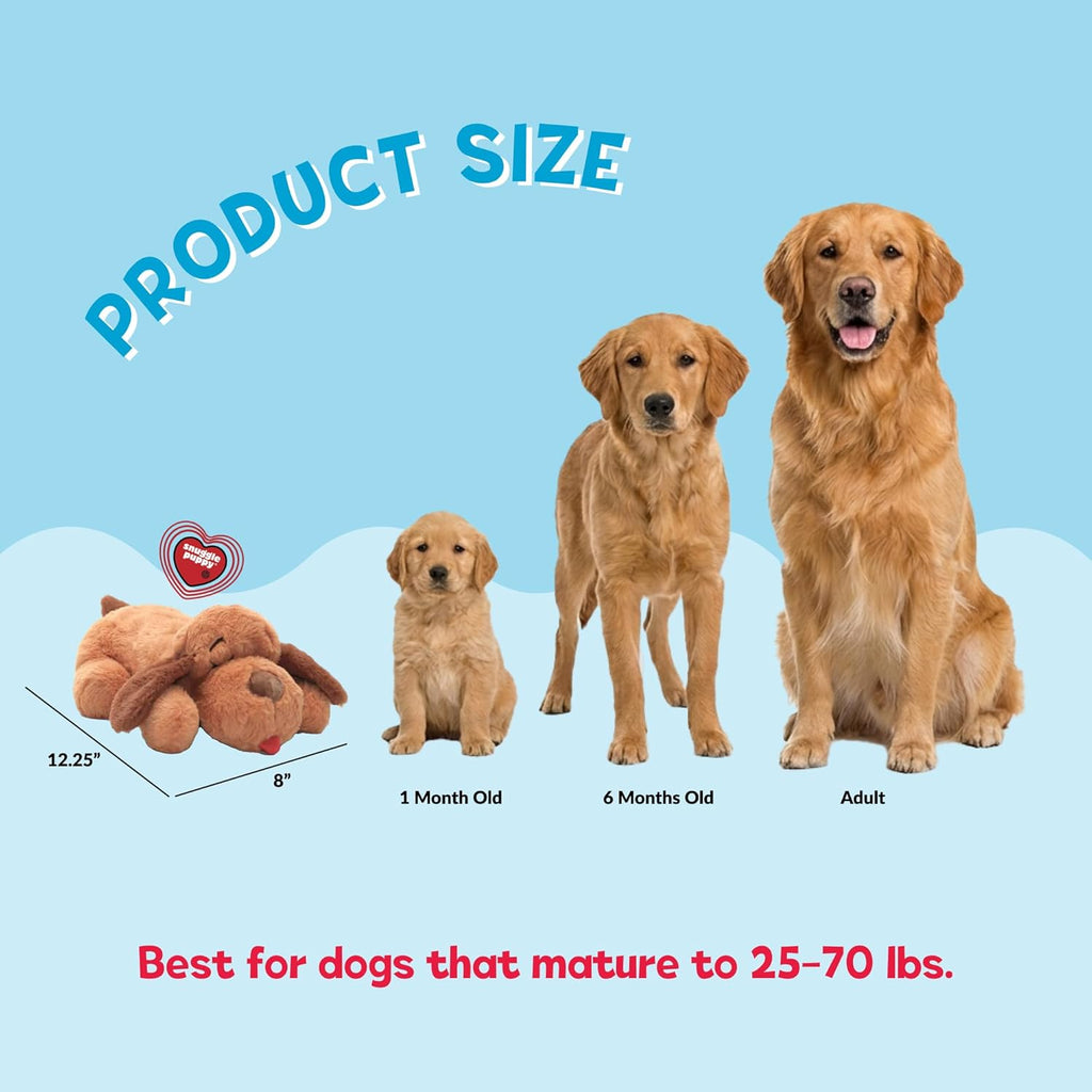 Snuggle Puppy Juguete original para cachorros con pulso y paquete d...