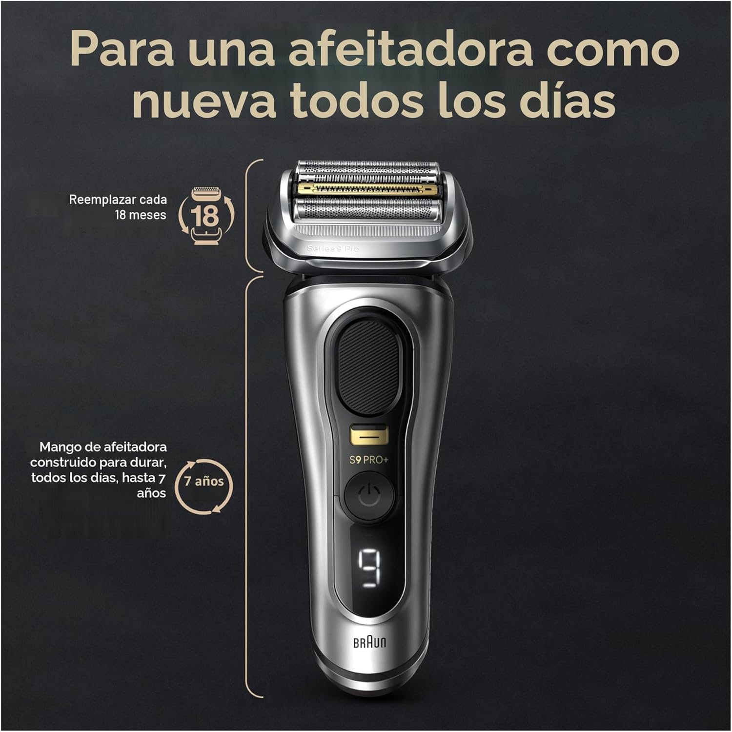 Braun Series 9 9517s PRO+ Afeitadora eléctrica para hombres, 5 elem...