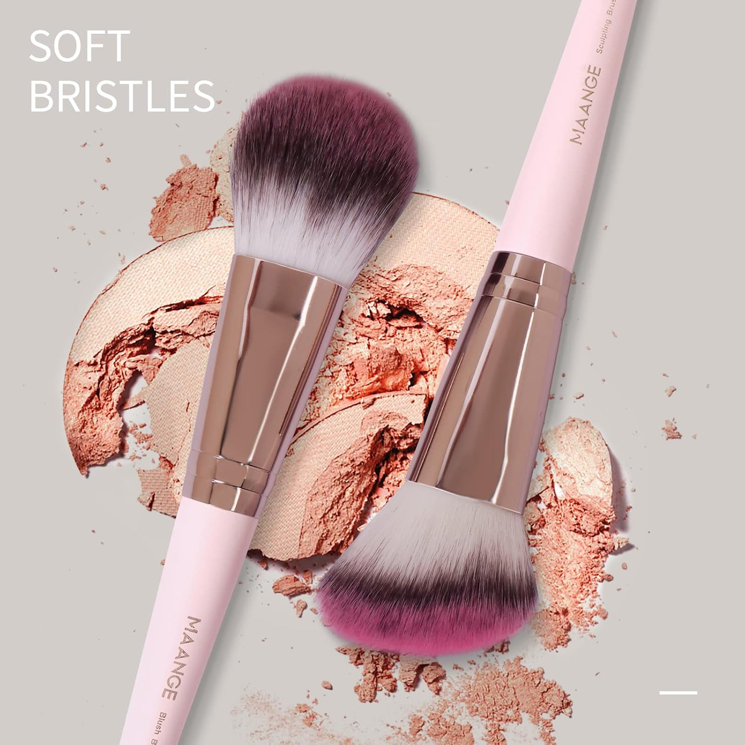MAANGE - Juego de 18 brochas de maquillaje profesionales con estuch...