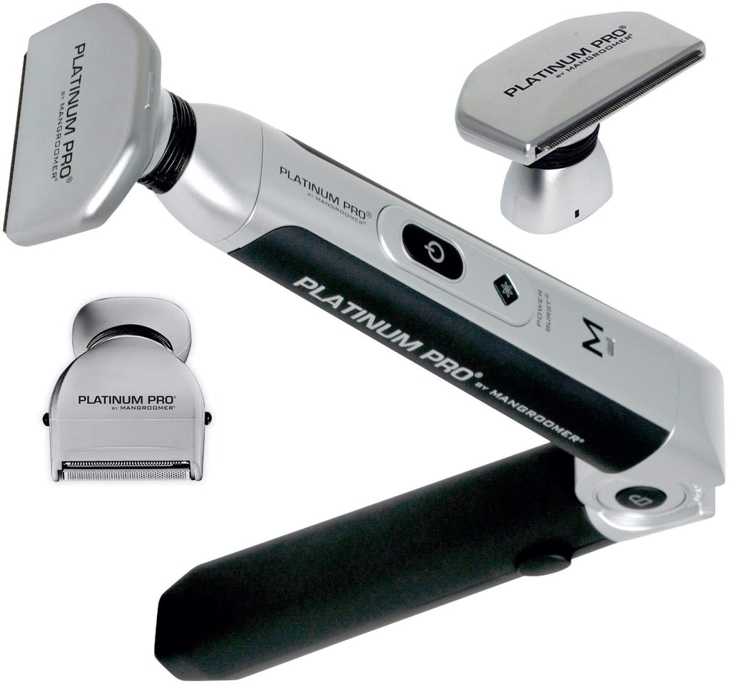 Platinum Pro by MANGROOMER Nueva afeitadora de espalda con 3 cabeza...